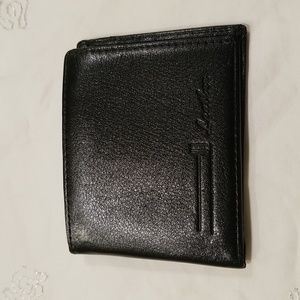 Leather Two Fold Black Wallet